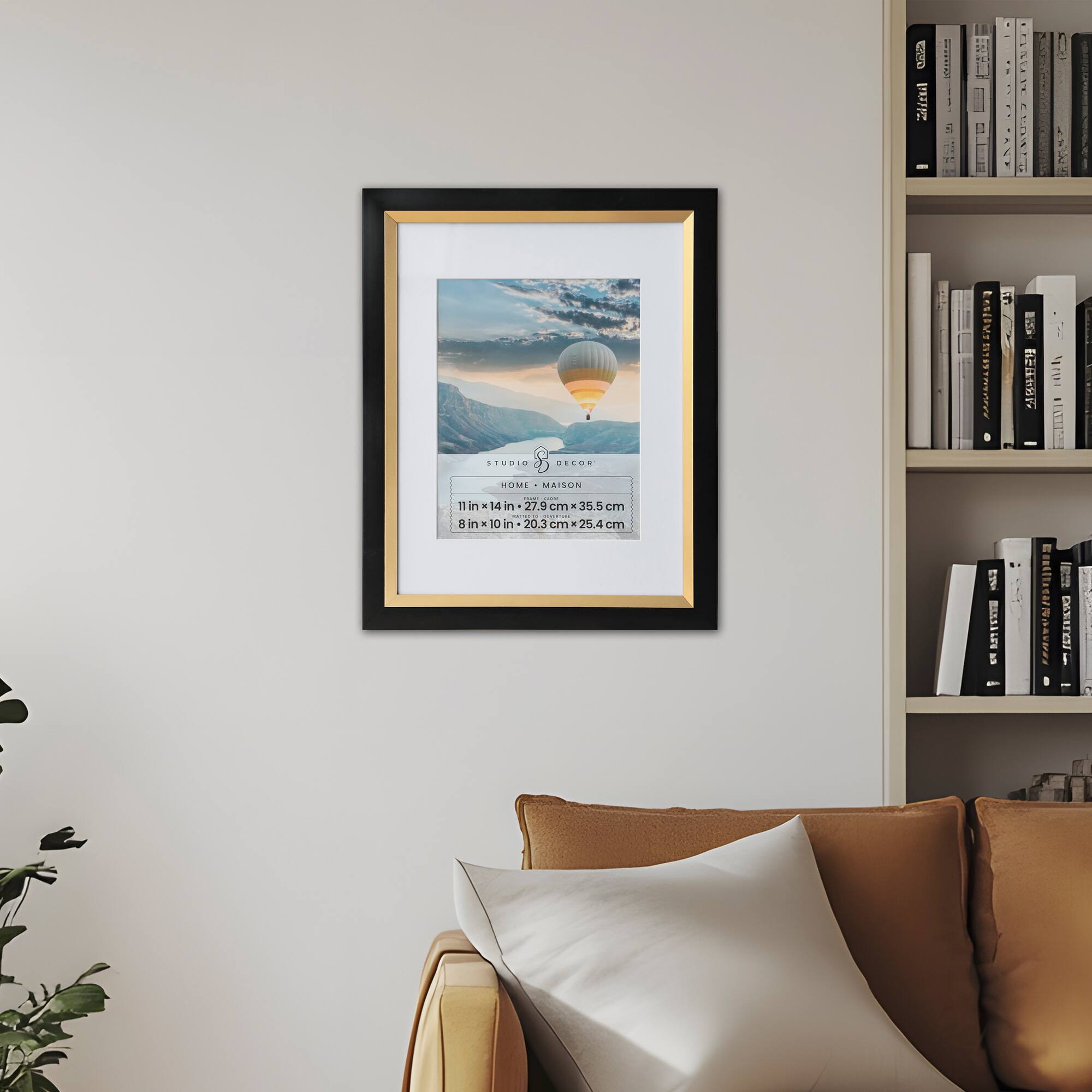 Home Black & Gold Frame with Mat by Studio Décor
